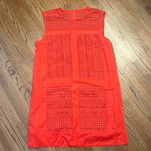 J. Crew Red Sleeveless Dress Size L